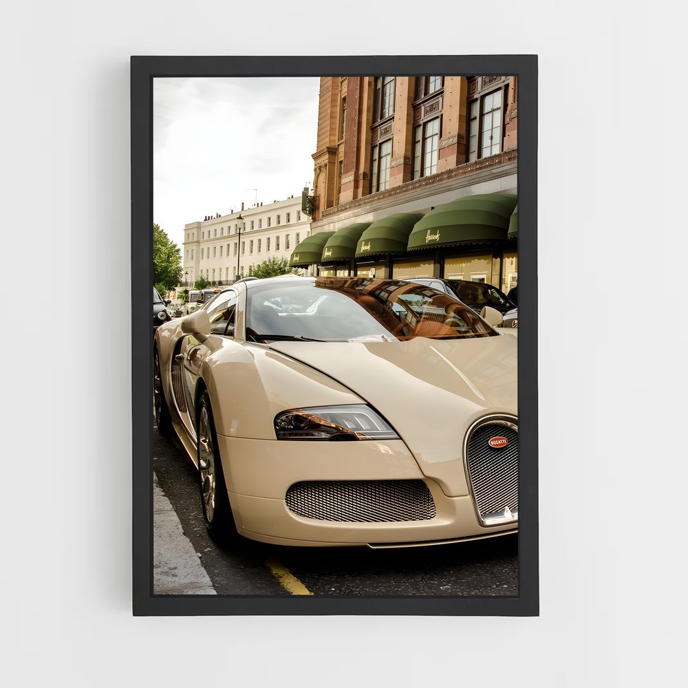 Poster Veyron en Ville – affiche Bugatti (vue 2)